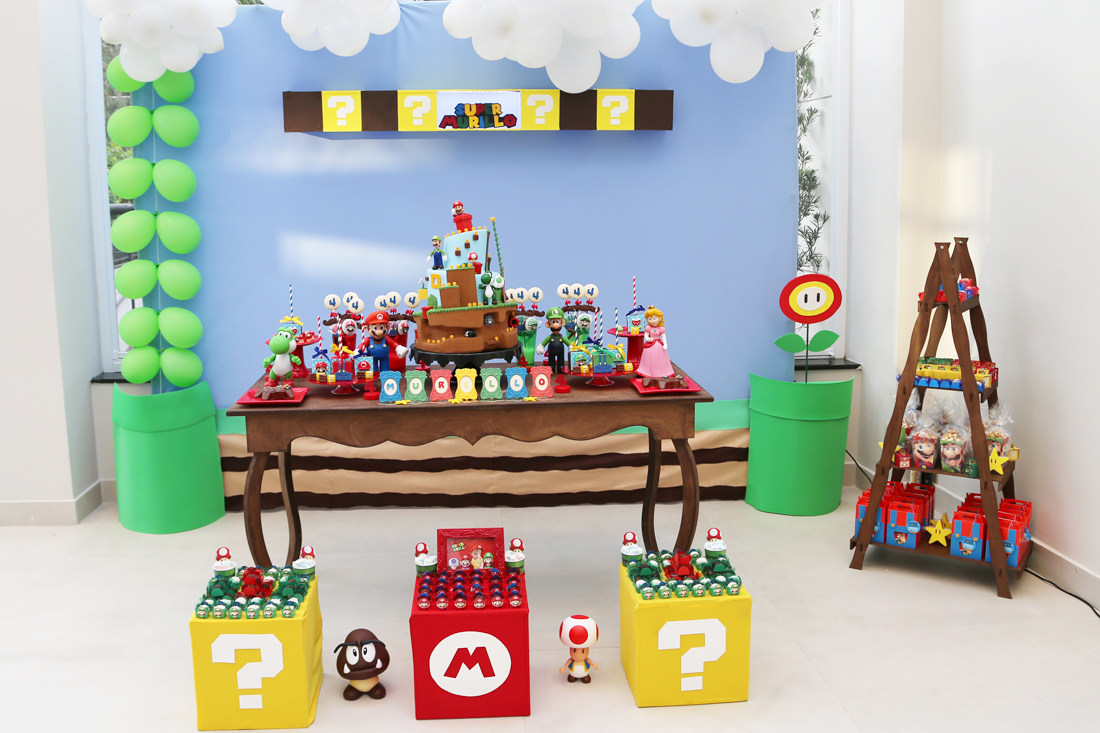 Locação de decoração Super Mario - SP, São Caetano, Guararema, SJC