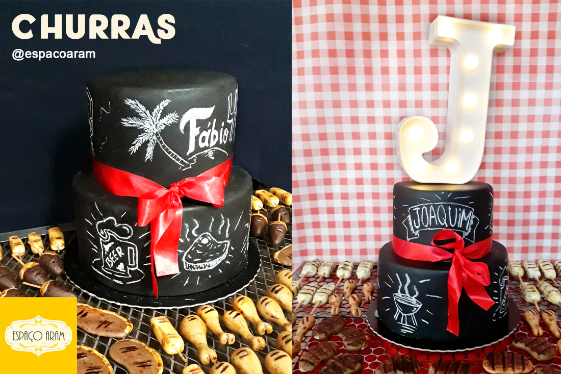 Festa churrasco - Doce de picanha, frango, coração e queijo 